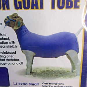 Weaver Livestock Cotton Goat Tube Large 85-105 lbs‎ NEW Purple Keep Goats Clean